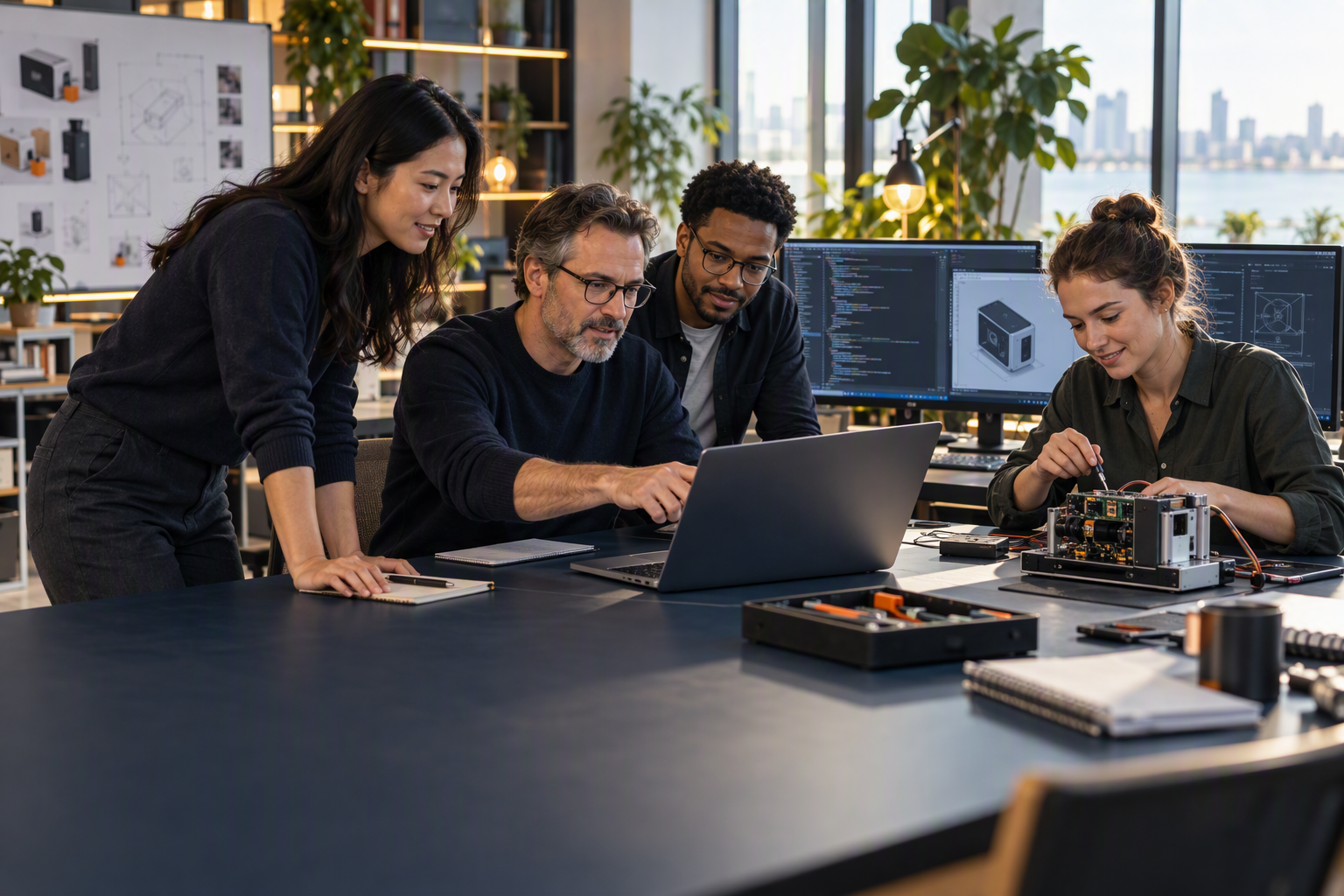 A technical leader building and testing alongside an engineering team