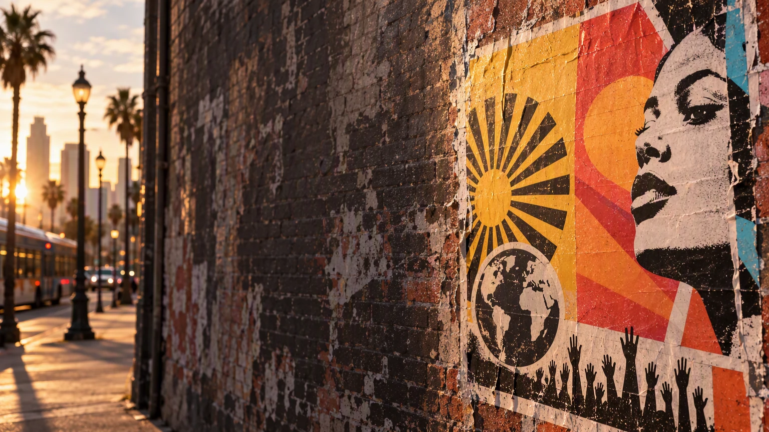 A clear campaign image set apart from surrounding noise.