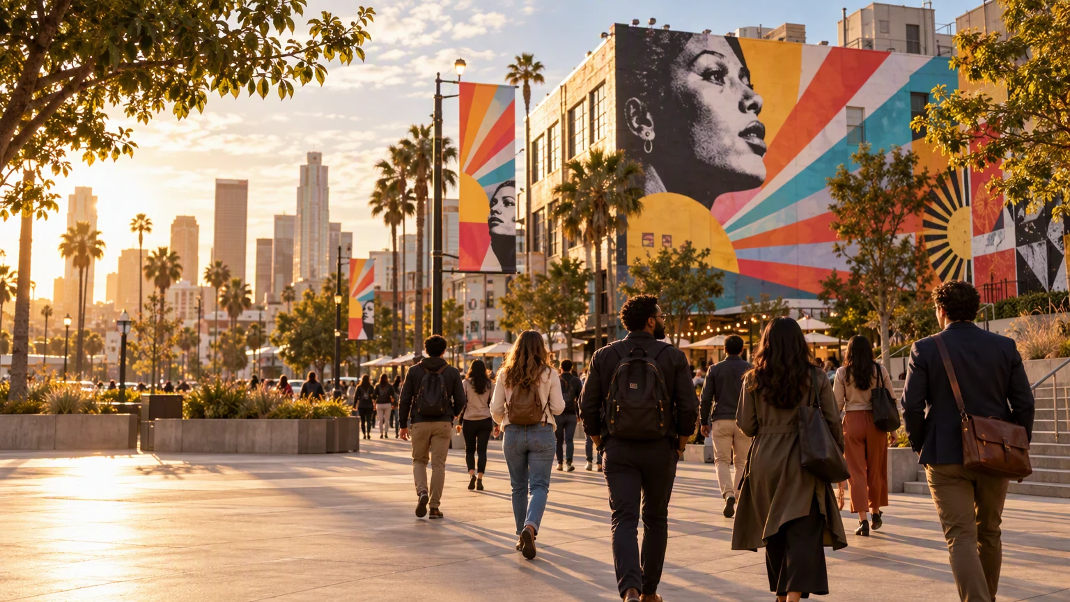 The intended audience encounters a campaign naturally in the city.